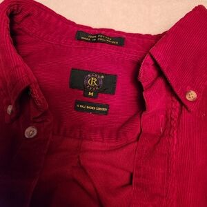 Club Room Red Corduroy Shirt